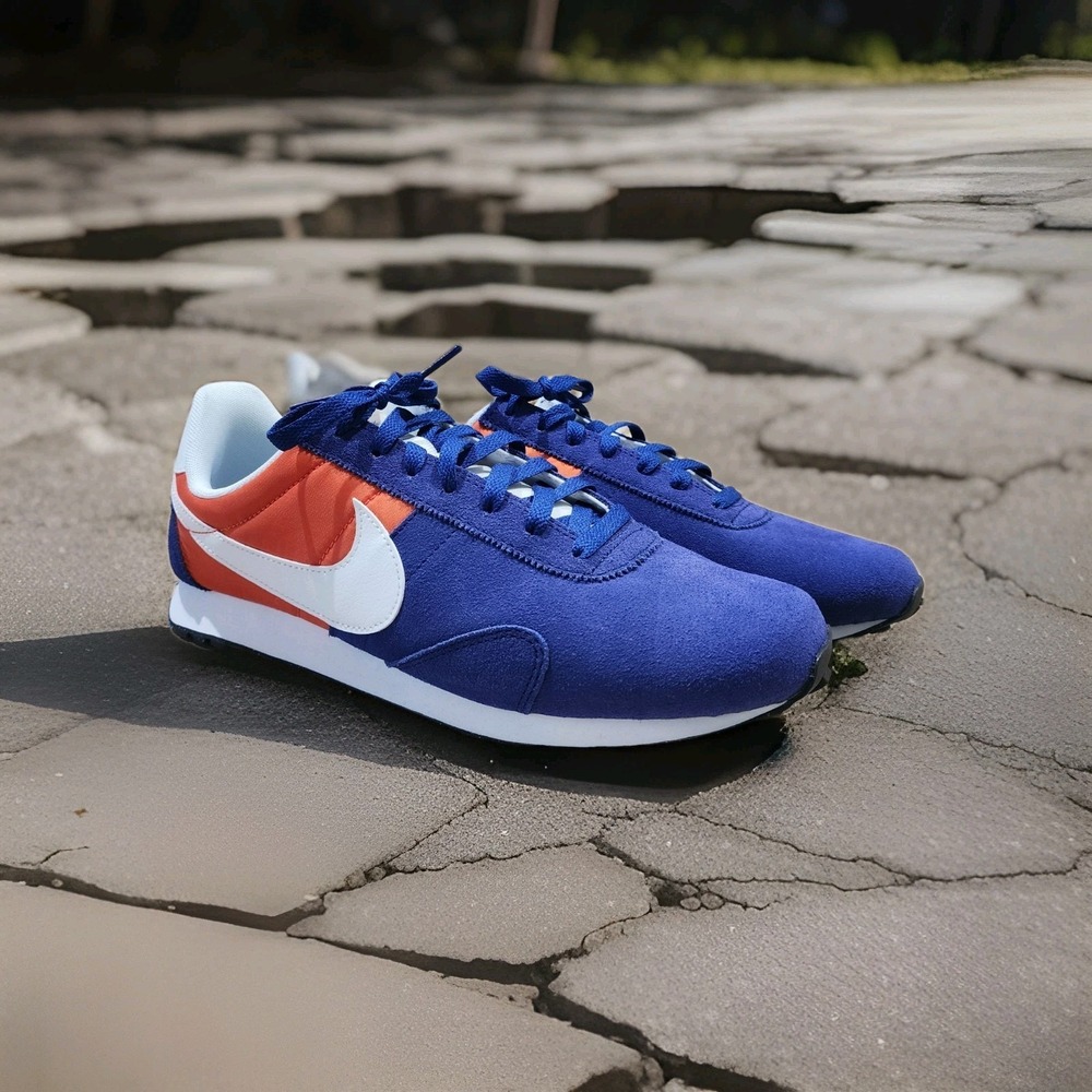 Nike Pre Montreal 17 Deep Royal Orange Men Casual Lifestyle Shoes 898031-400